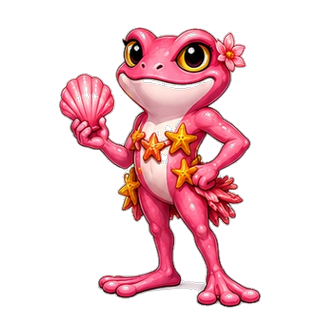 Coral frog skin — pink coral-reef frog