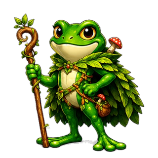 Forest frog skin — deep green forest frog